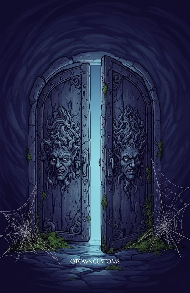 Gothic Stone Threshold to Nameless Night