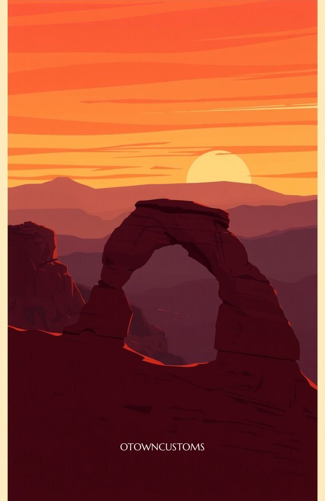 Minimalist Retro Arches Delicate Vista