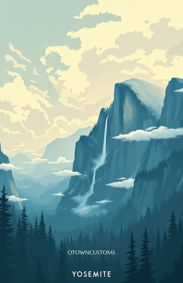 Stylized Landscape Tunnel View