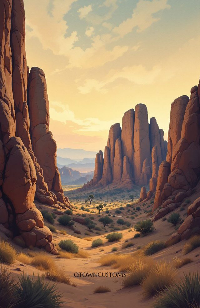 Desert Panorama Landscape