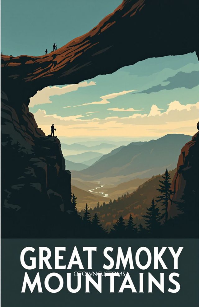 Vintage Travel Poster Phone Case Alum Cave Bluff For iPhone Samsung
