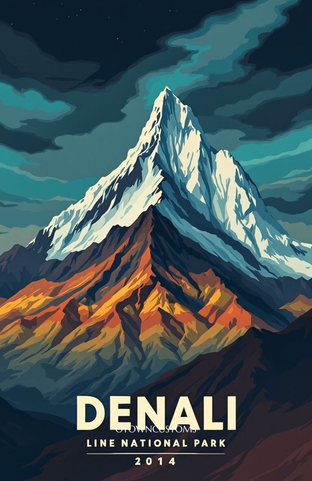 Polychrome Pass Colors Retro Travel Poster