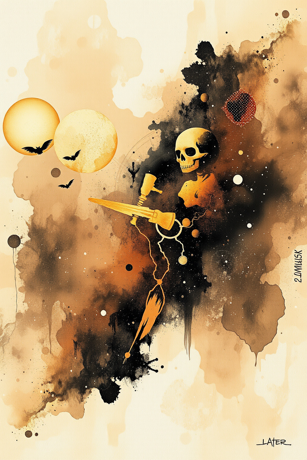 Amber residue