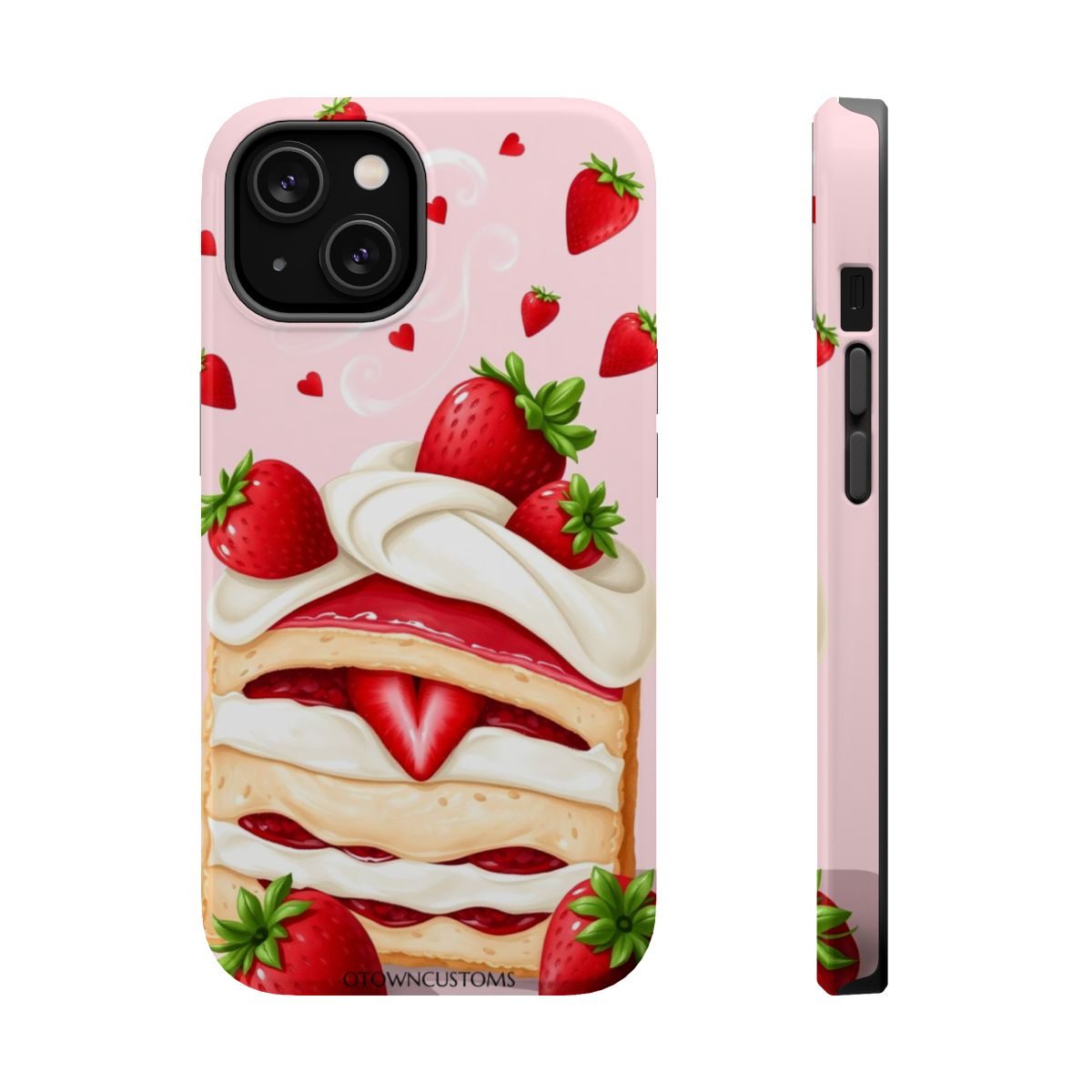 Strawberry Shortcake Dessert Illustration