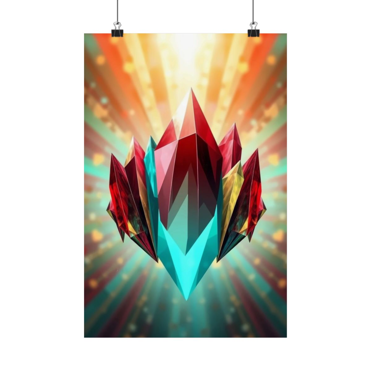 Crystal Burst — Art Poster