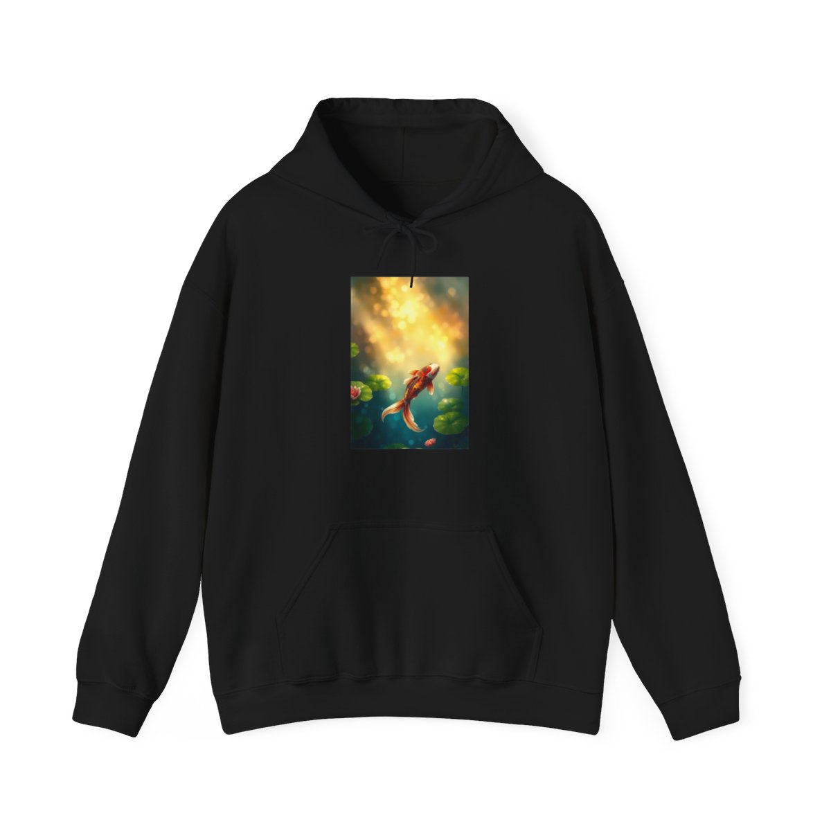 Koi Pond Glow — Art Hoodie