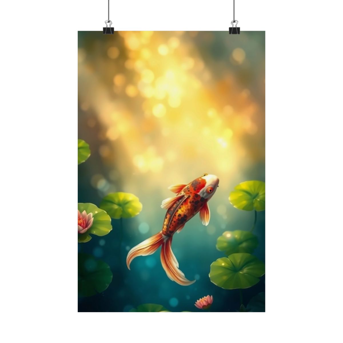 Koi Pond Glow — Art Poster