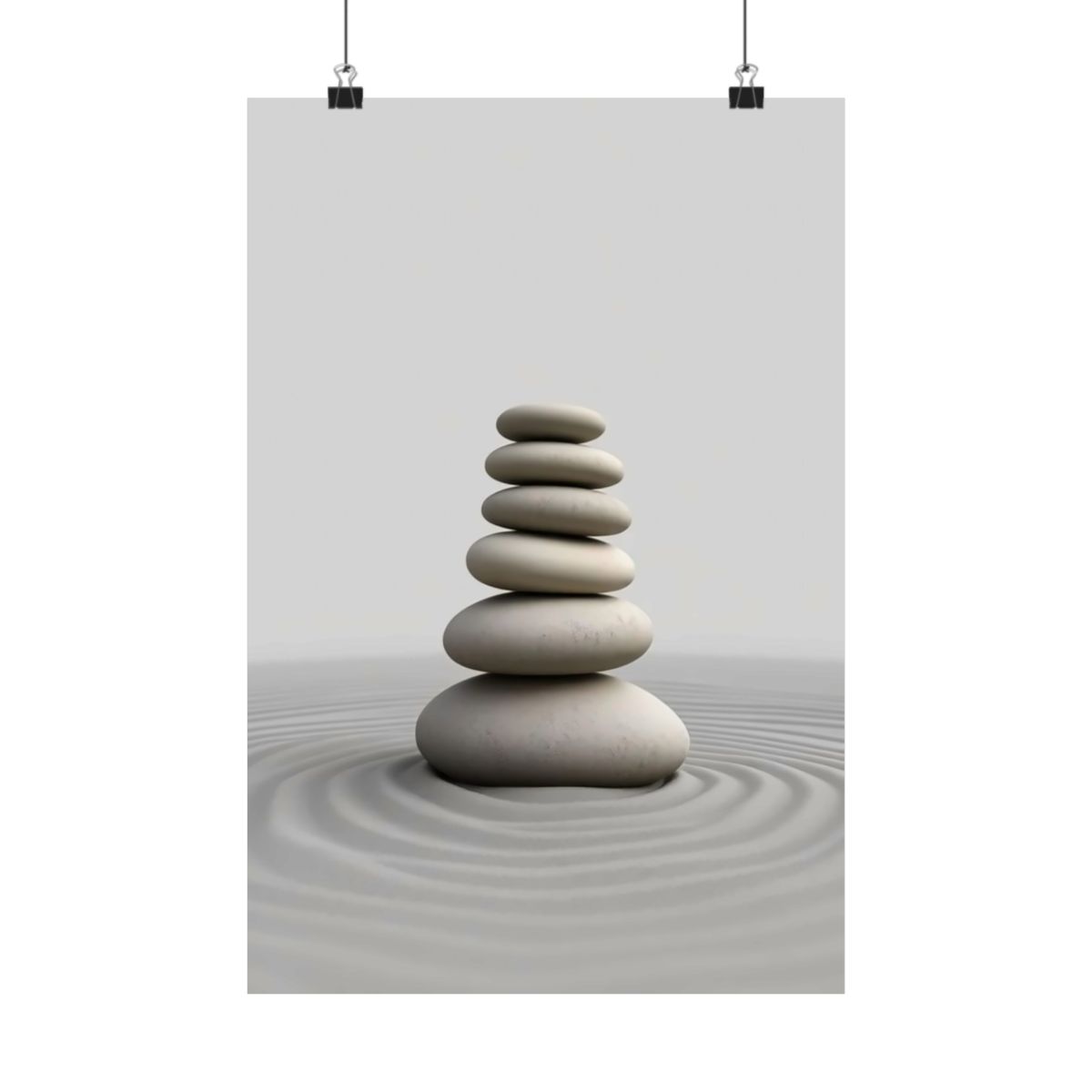 Zen Stone Garden — Art Poster