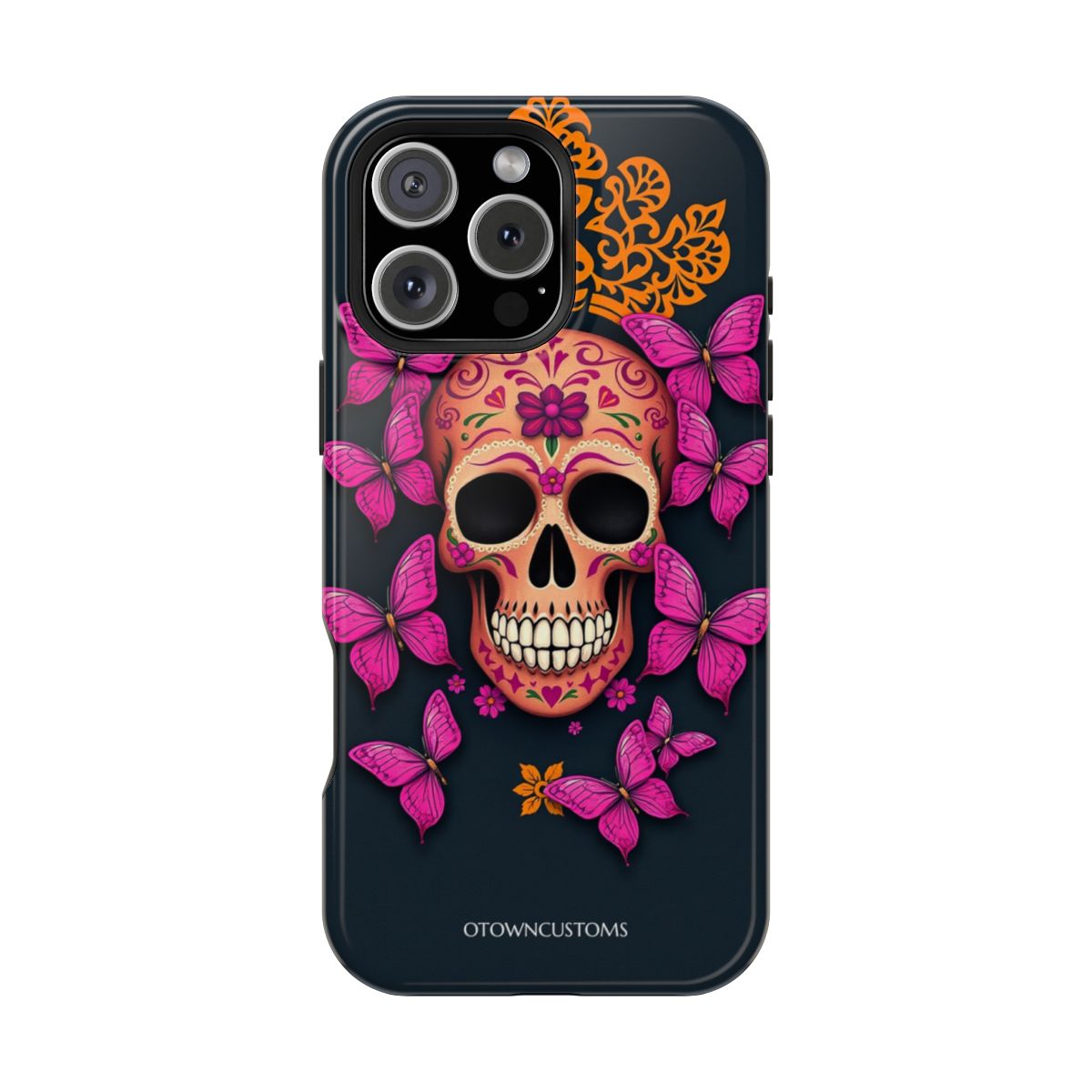 Pink Butterfly Skull