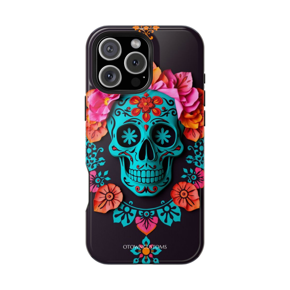 Marigold Skull Papel Picado
