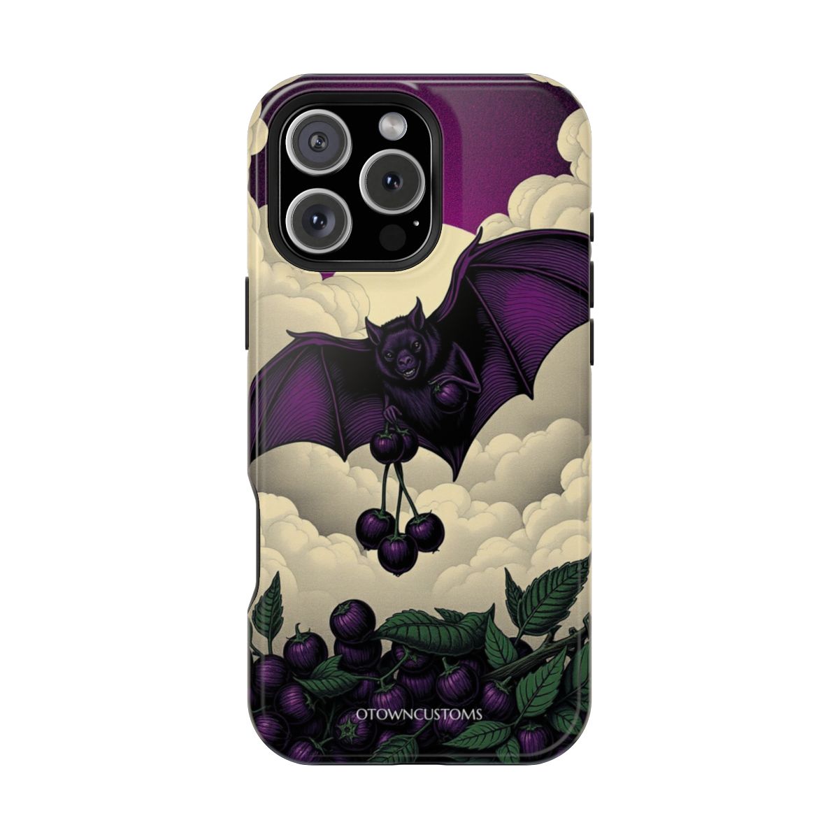 Gothic Bat with Deadly Nightshade
