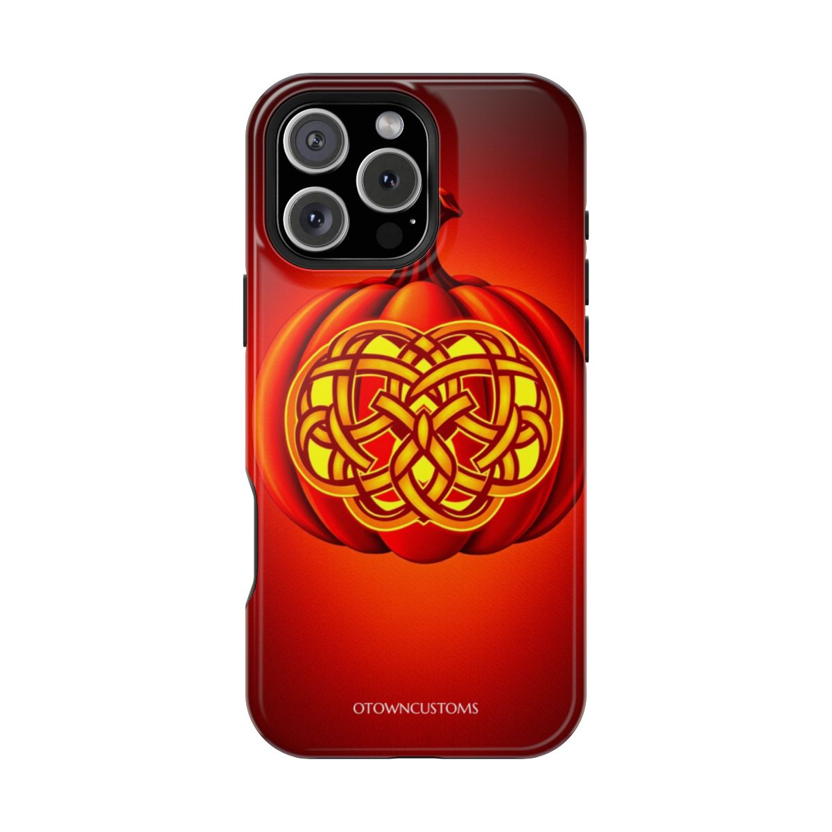 Pumpkin with Glowing Celtic Knots
