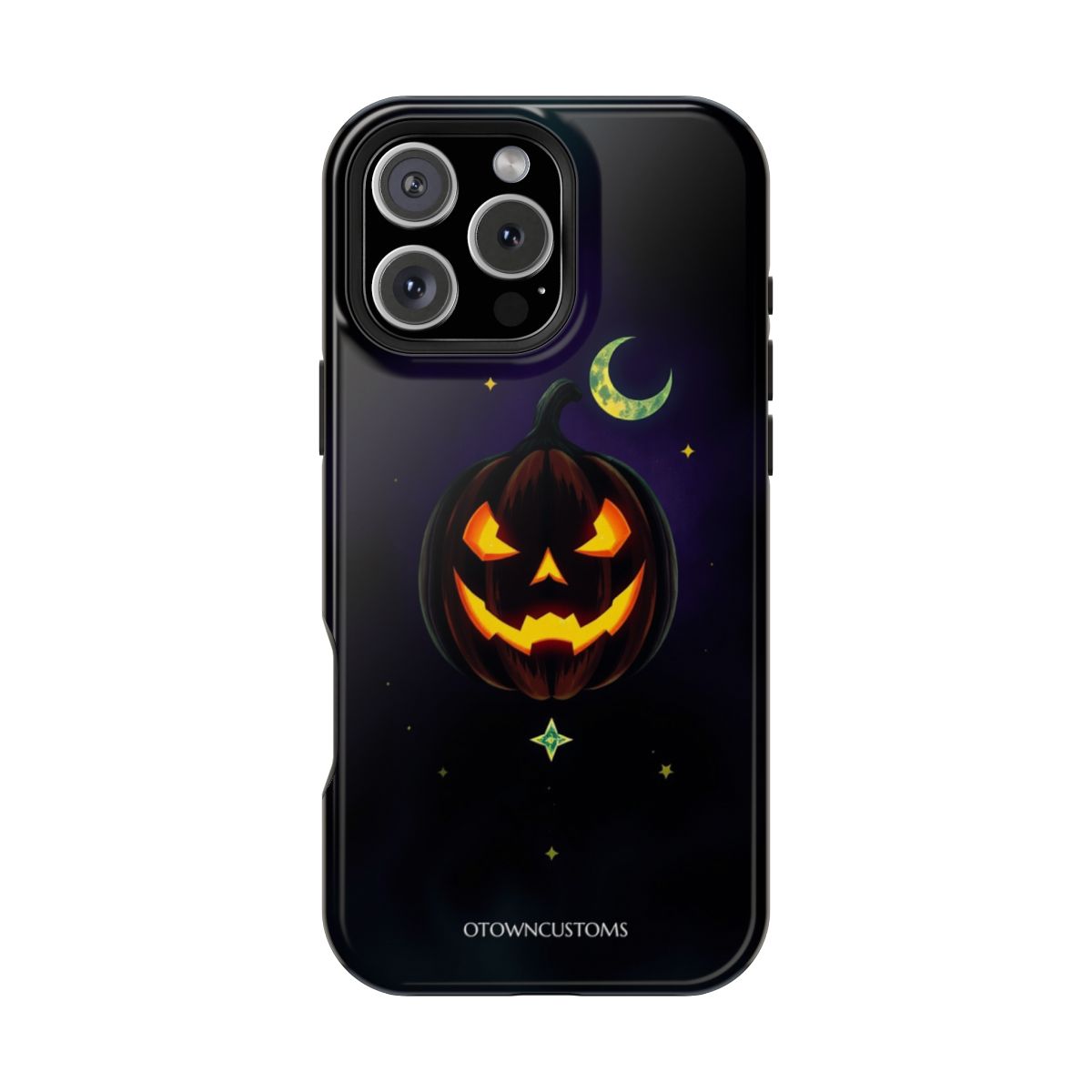 Pumpkin with Glowing Tarot Card Motifs
