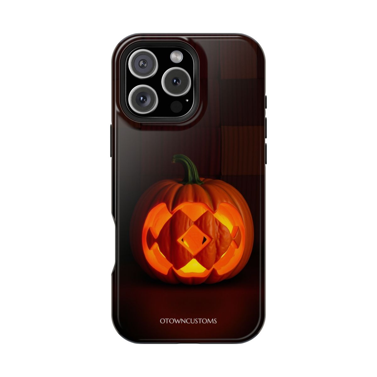 Pumpkin with Glowing Quilt Patterns