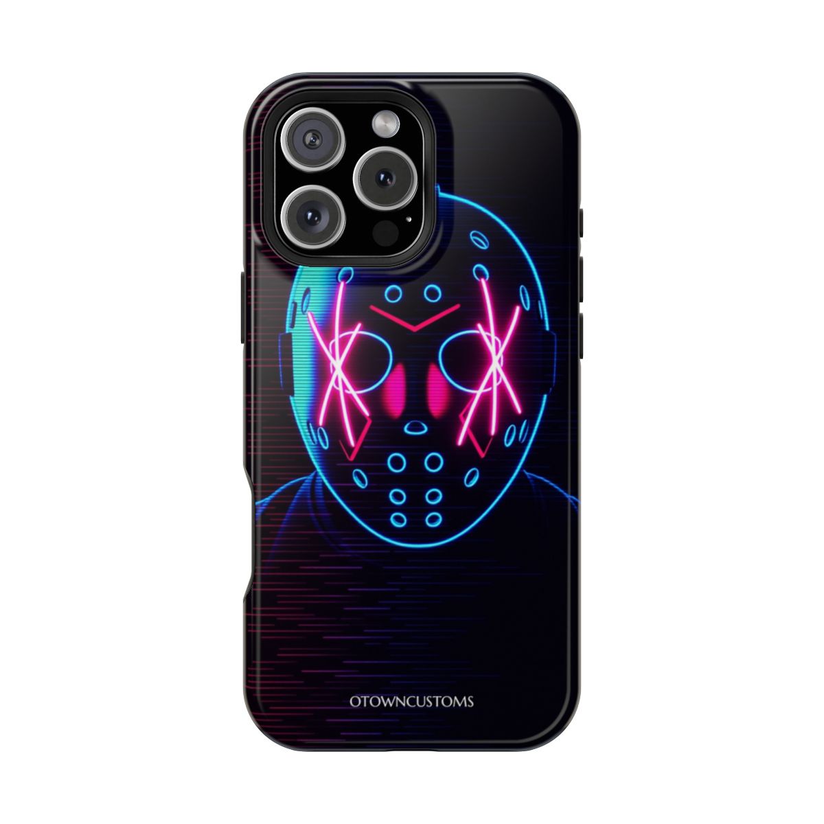 Neon Slashed Mask