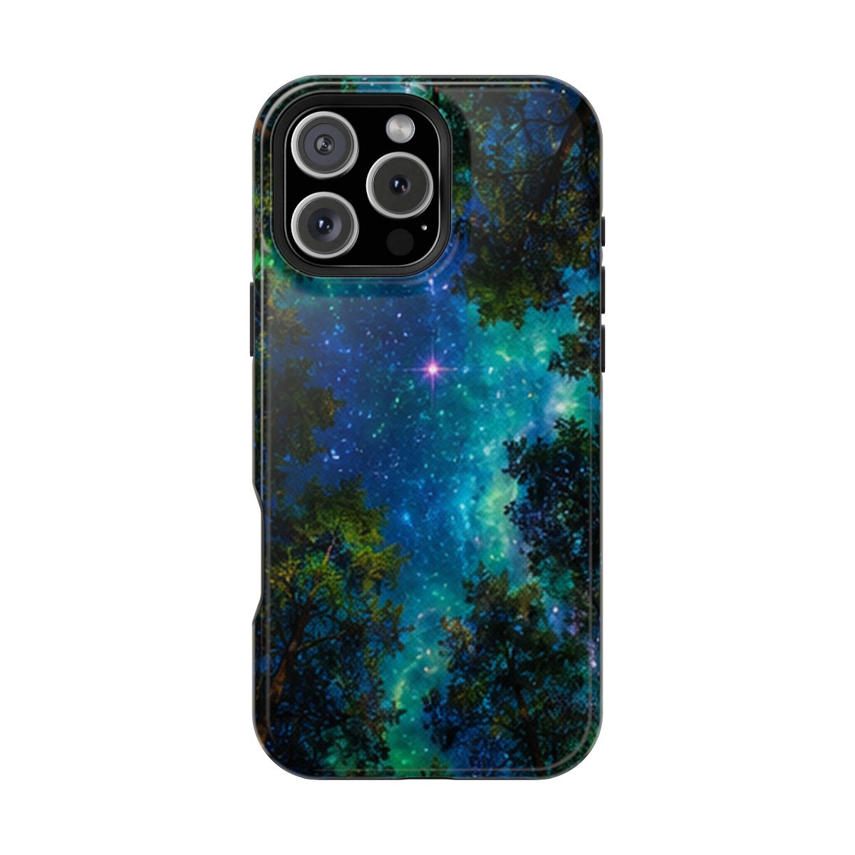 Teal Cosmic Forest