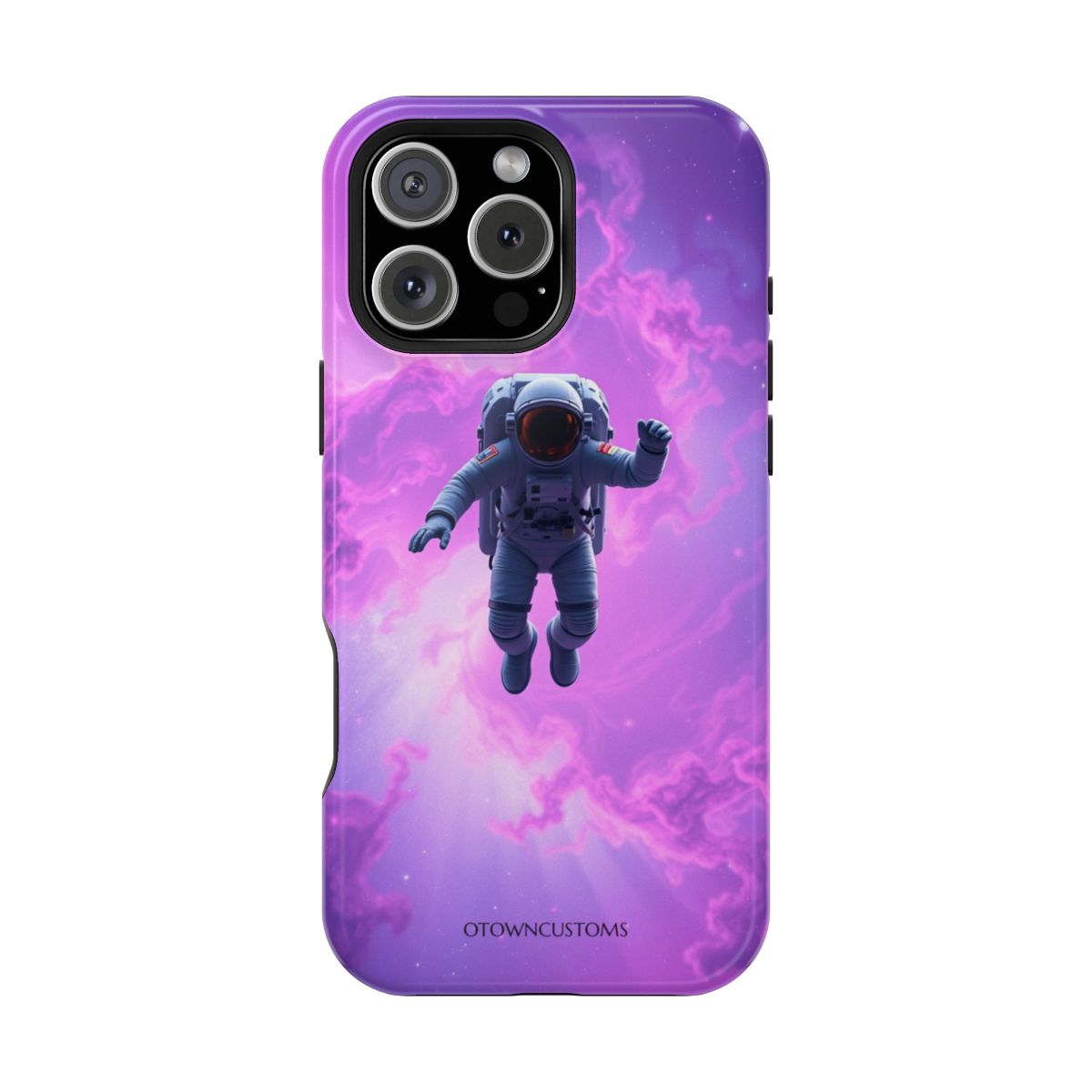 Astronaut Floating in Nebula