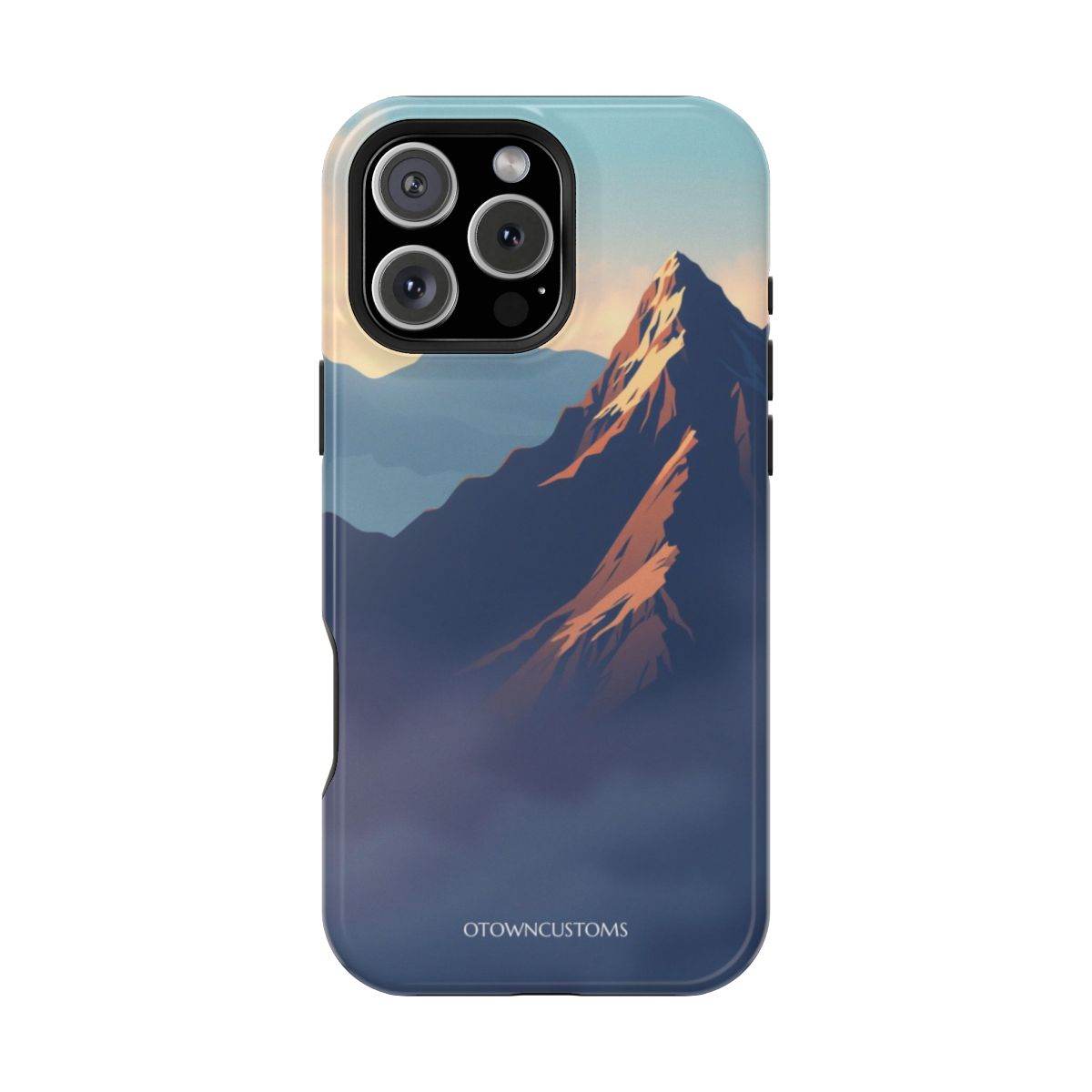 Stylized Mountain Vista Phone Case Street Geometry Geometric For iPhone