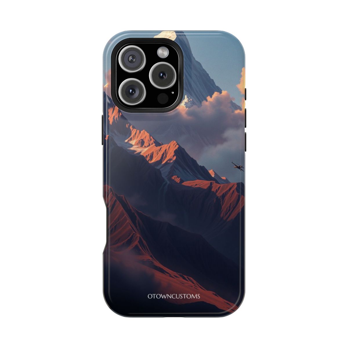 Dramatic Mountain Vista Geometric Landscape