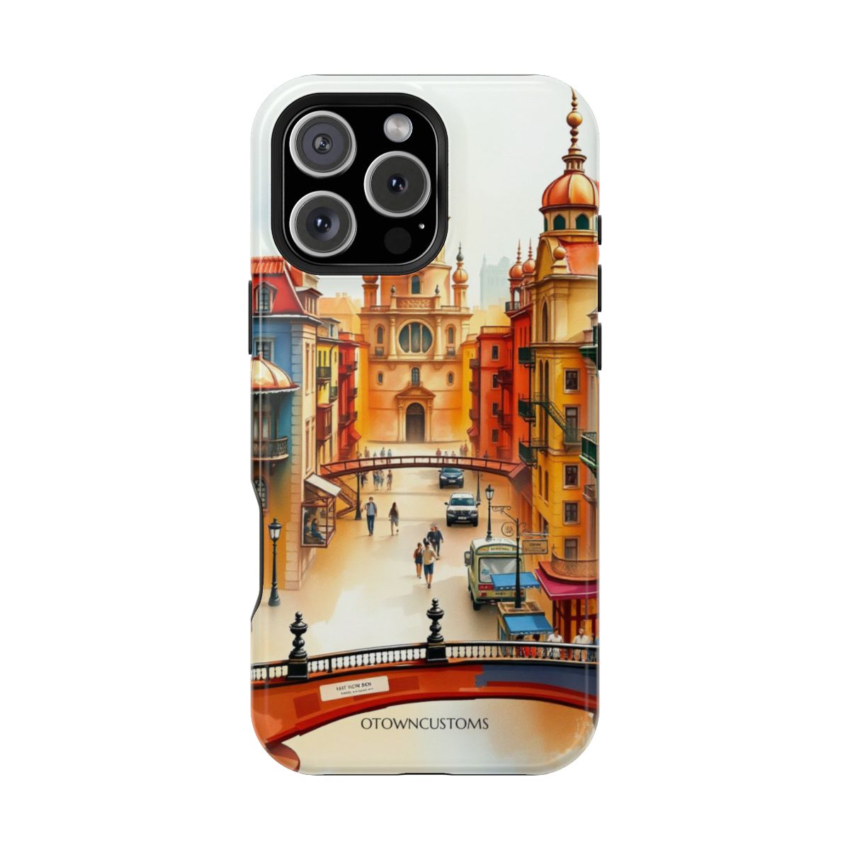 Watercolor Cityscape Ornate City