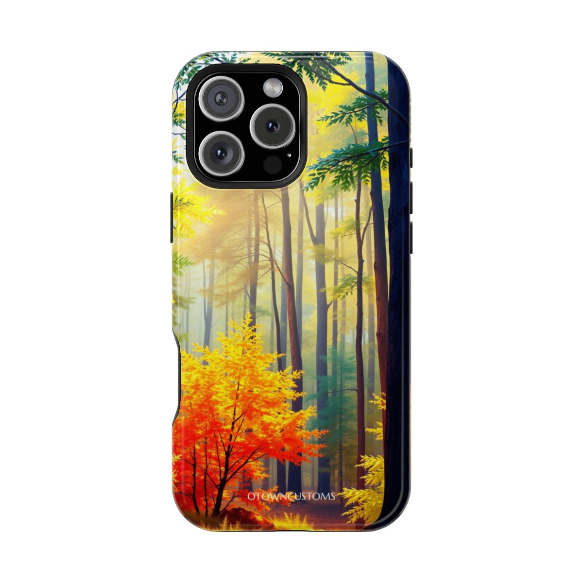 Autumn Forest Scene Bright Forest Watercolor