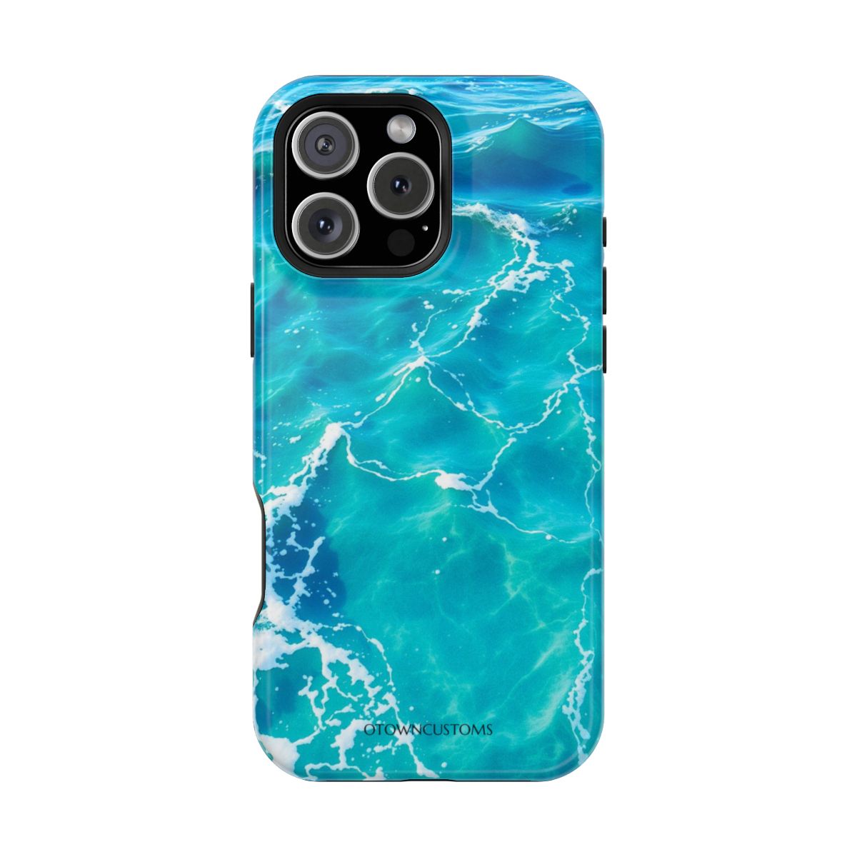 Abstract Waves Phone Case Bright Ocean Watercolor For iPhone Samsung