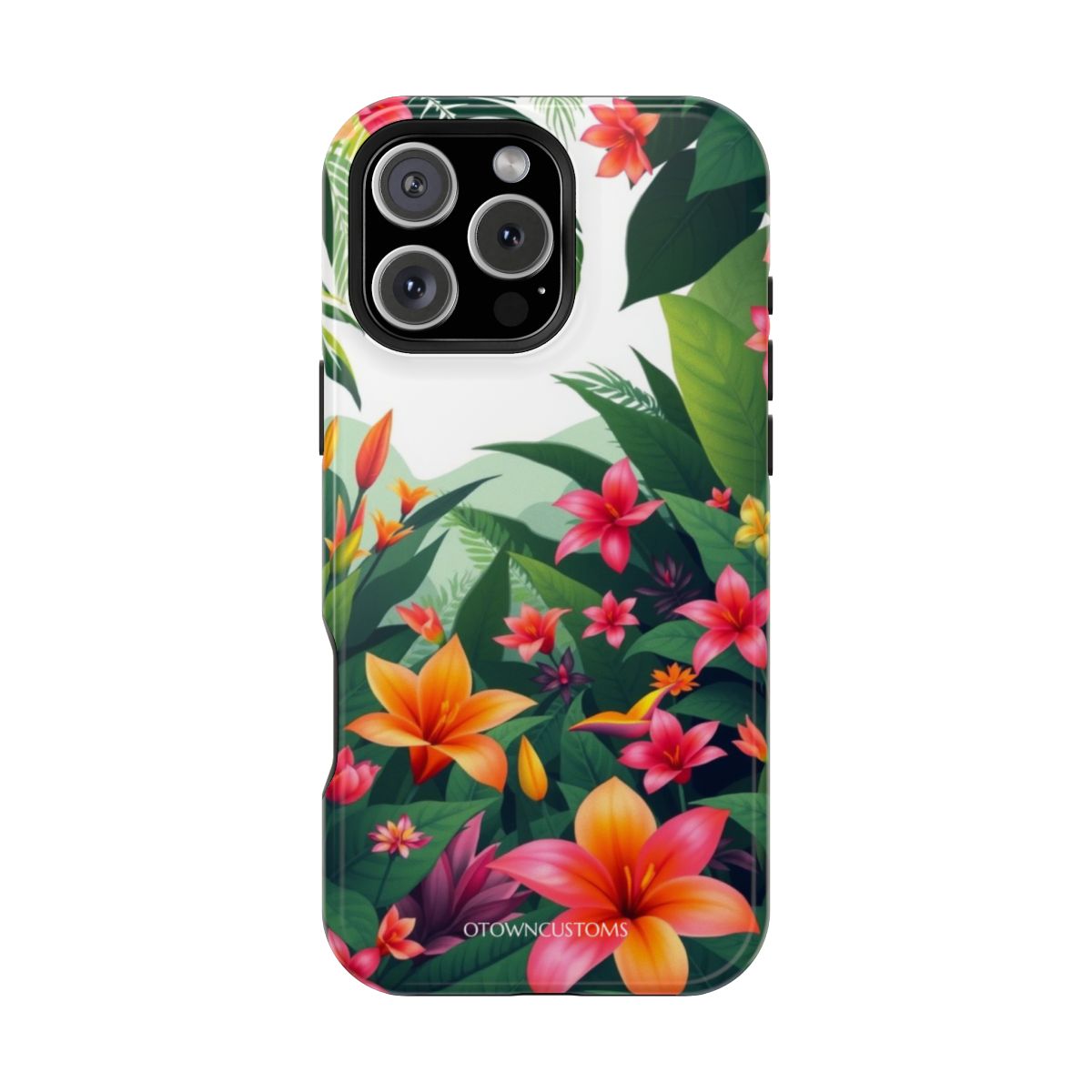 Lush Tropical Bloom Vibrant Floral Jungle