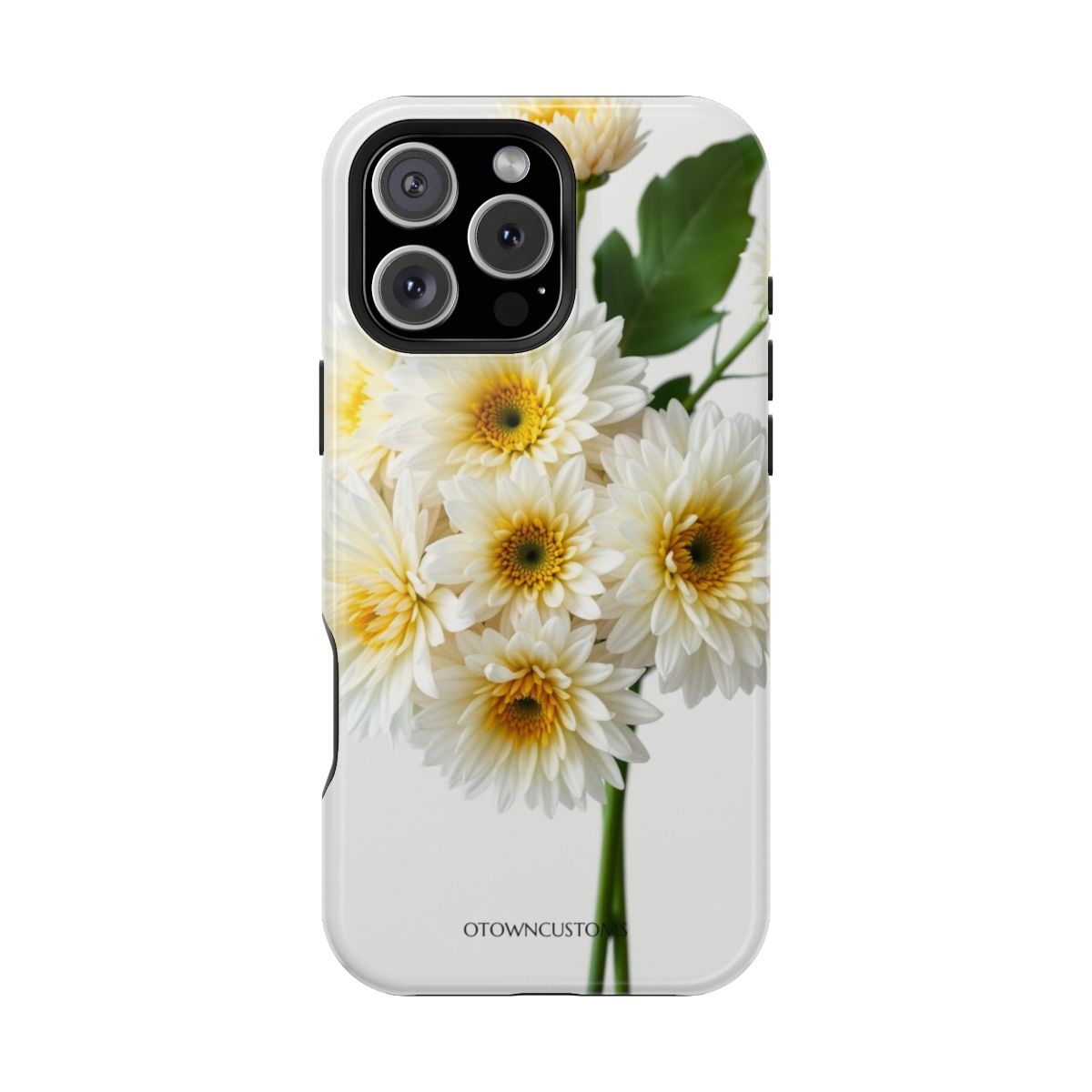 White Chrysanthemums Floral Elegance