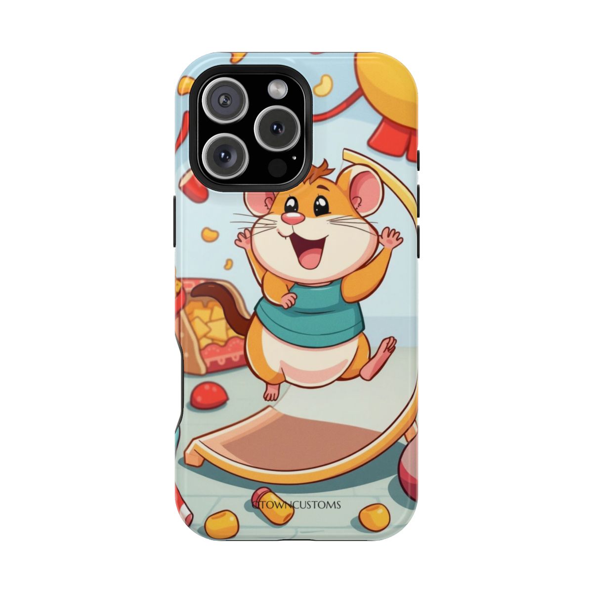 Cartoon Hamster Phone Case Hamster Wheel Life For iPhone Samsung