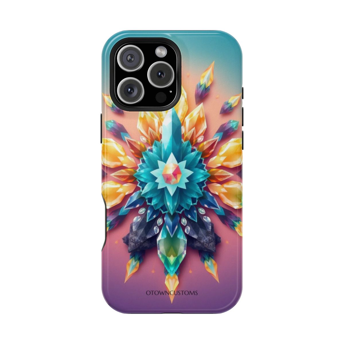 Crystal Grid Mandala Phone Case Geometric Spiritual For iPhone Samsung