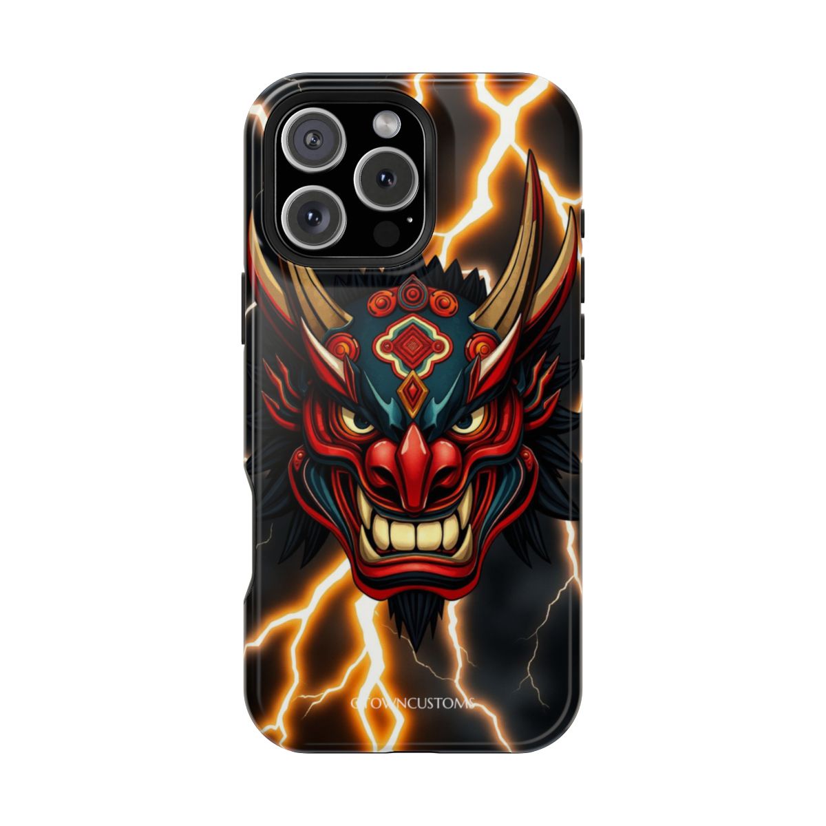 Fierce Japanese Oni Demon Mask