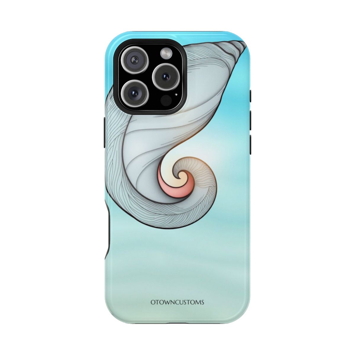 Conch Shell Spiral Abstract Nautical