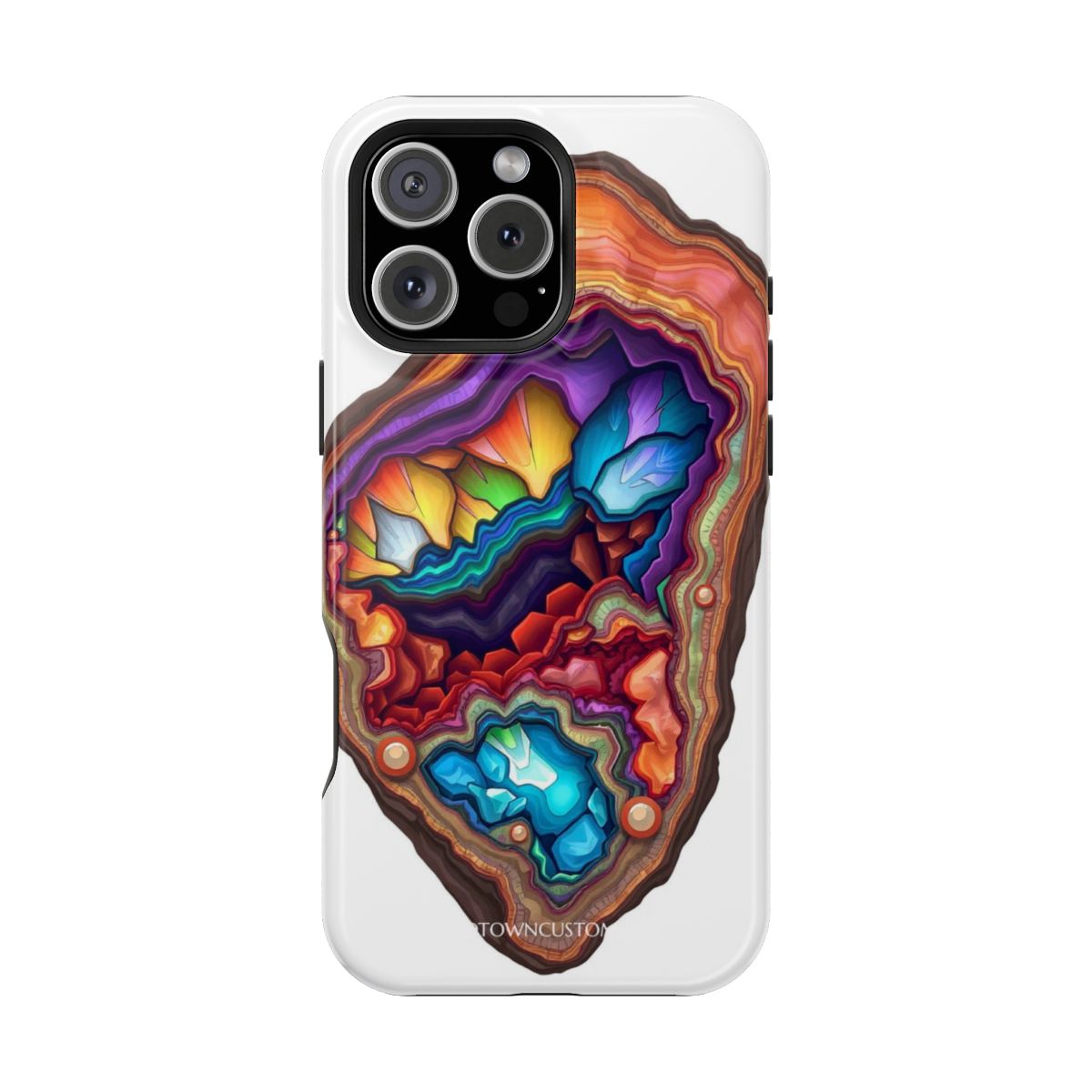 Mineral Cross-Section Psychedelic Geode