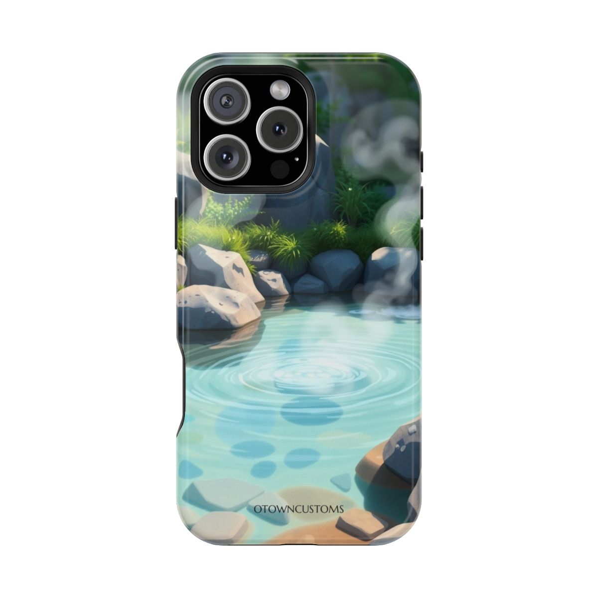 Serene Hot Spring Nature Art