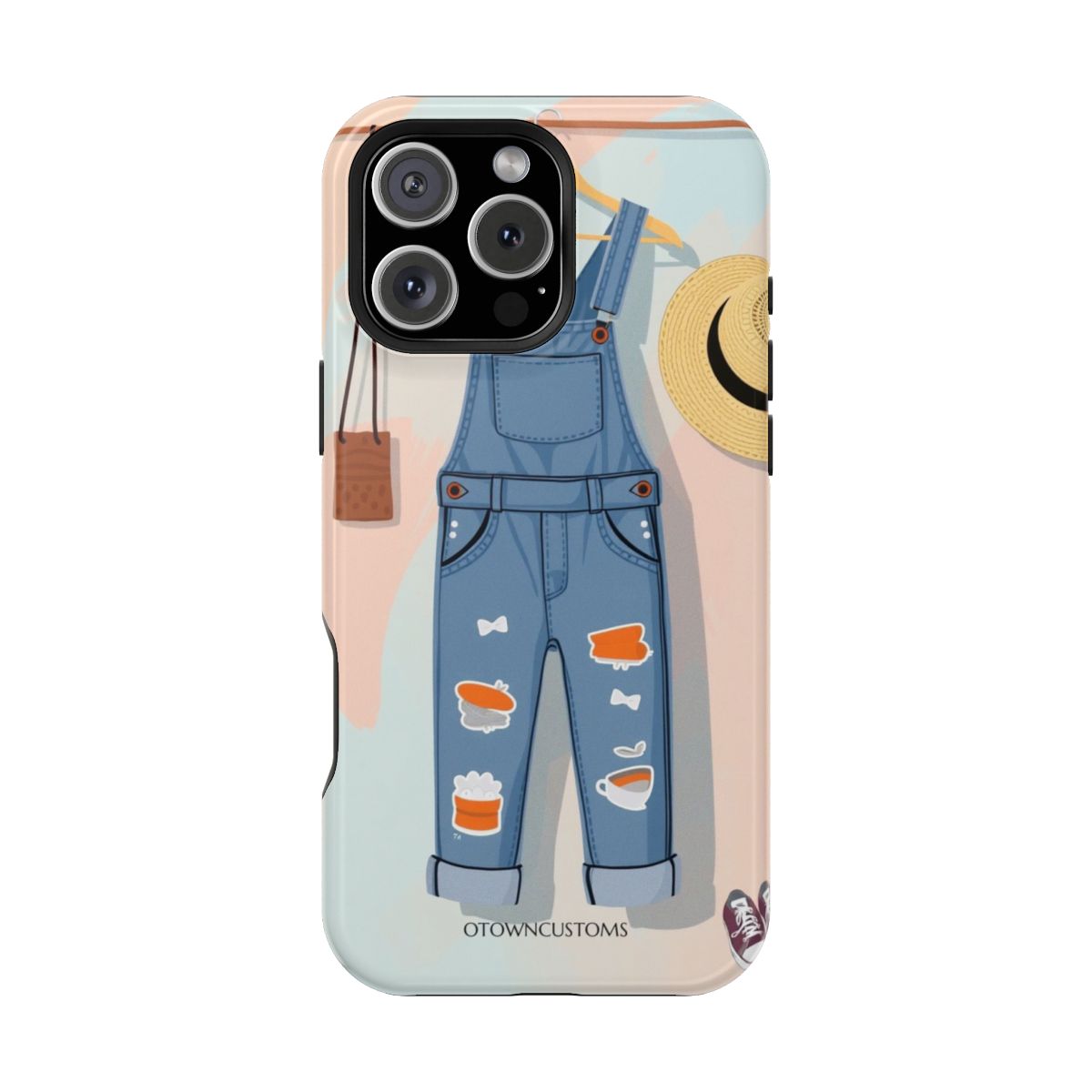 Relaxed Overalls Casual Flat Design