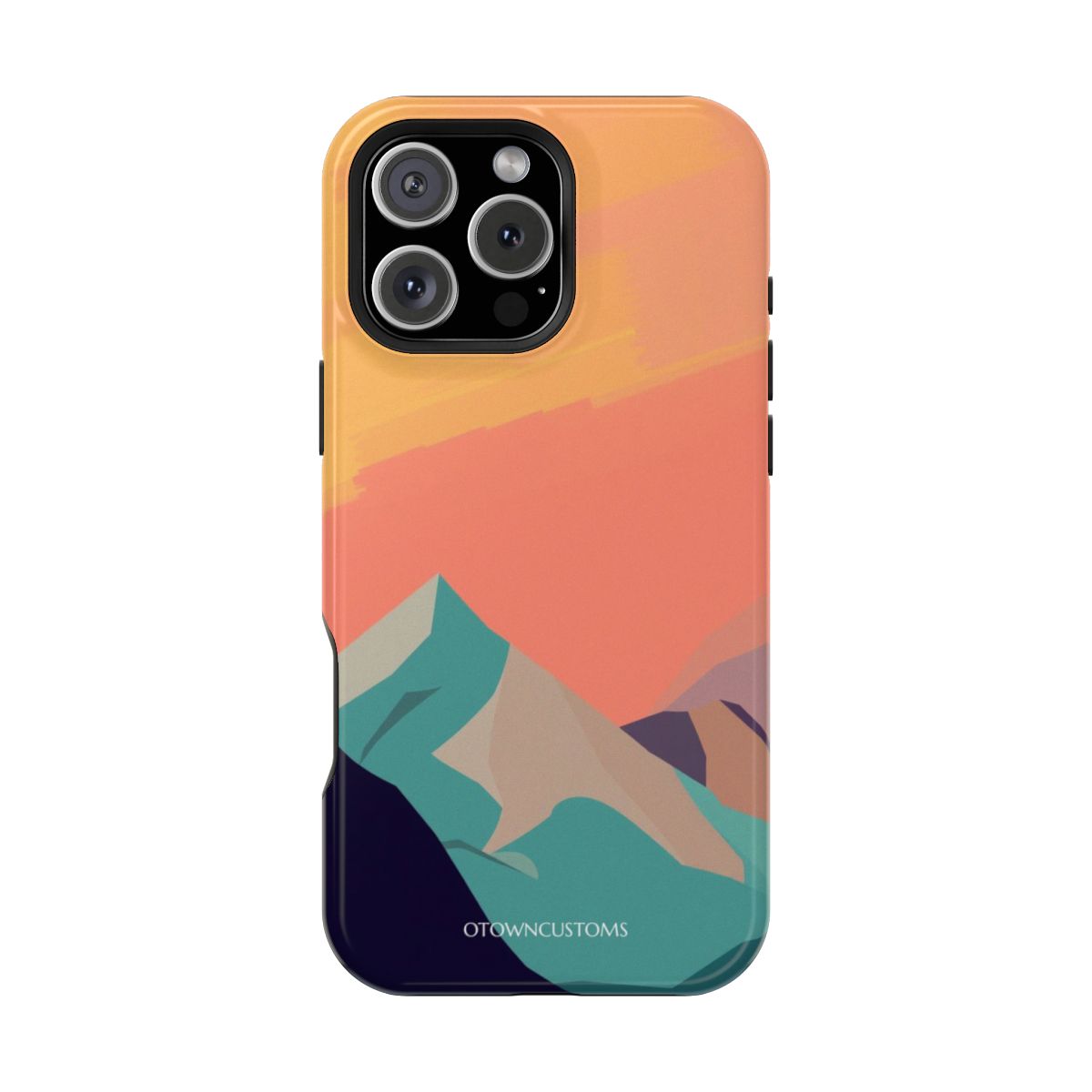 Minimalist Mountain Sunrise Vista