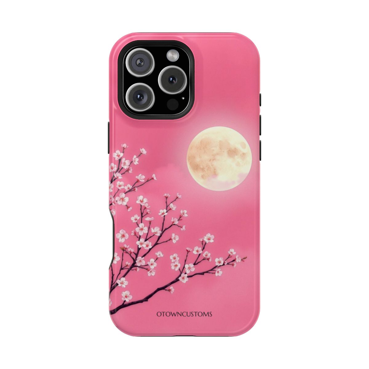 Minimalist Cherry Blossom Moon
