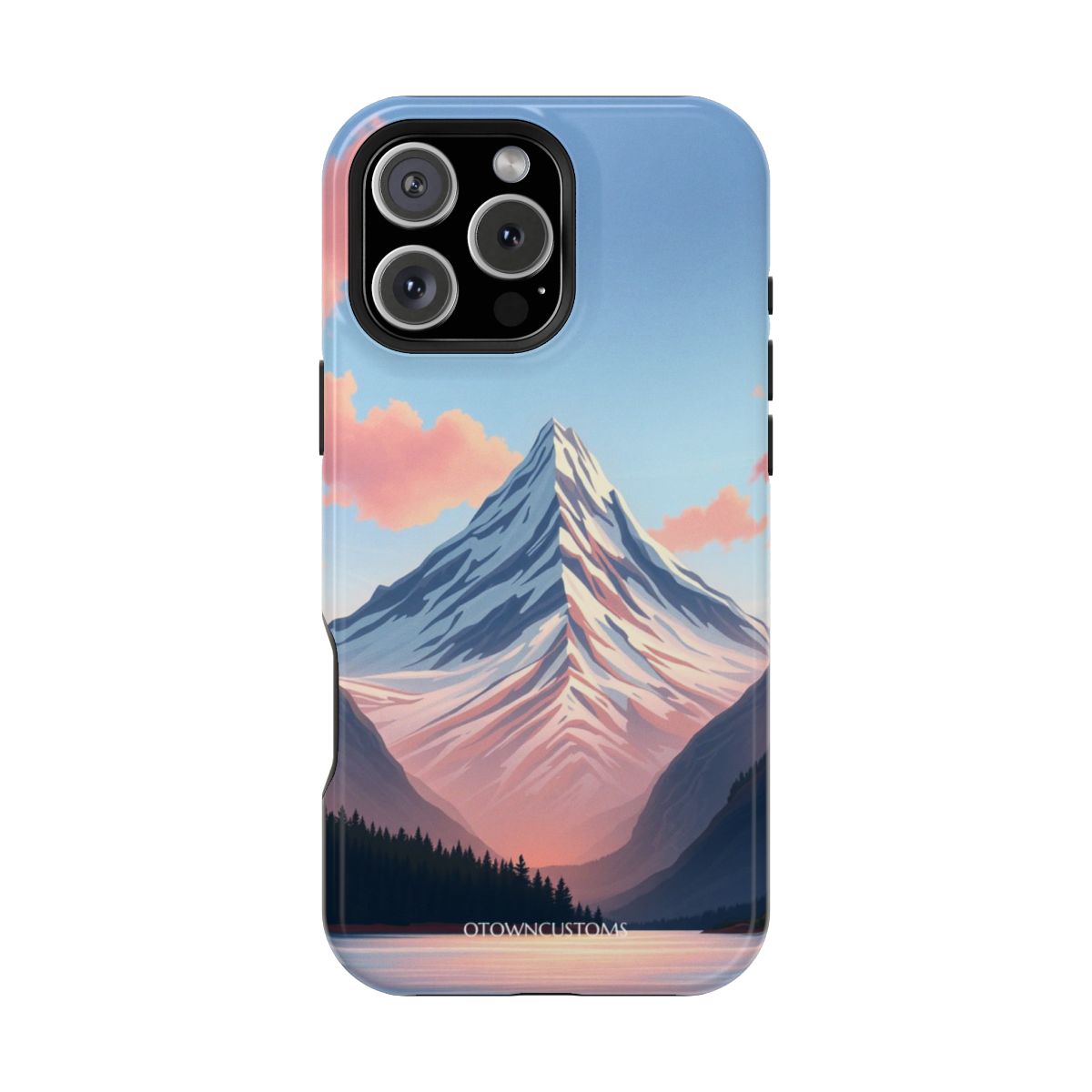 Painterly Scenic Mountain Majesty Reflection