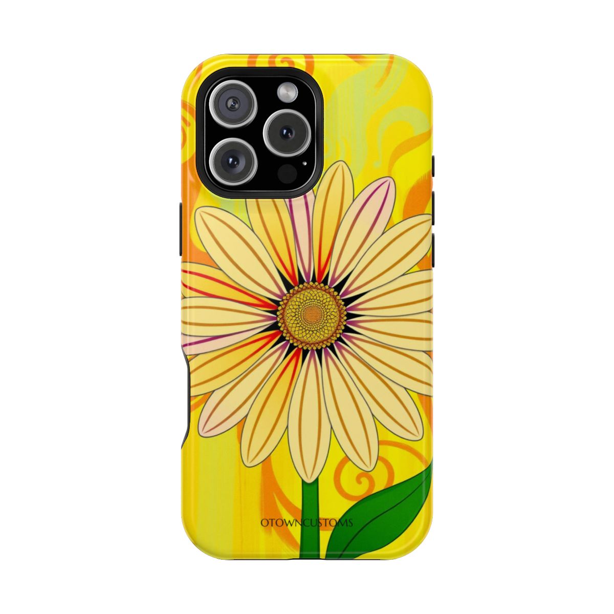 Abstract Retro Floral Burst