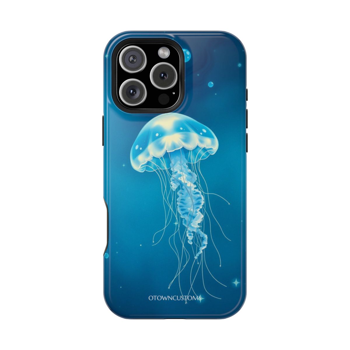 Glowing Ethereal Jellyfish Deep Sea