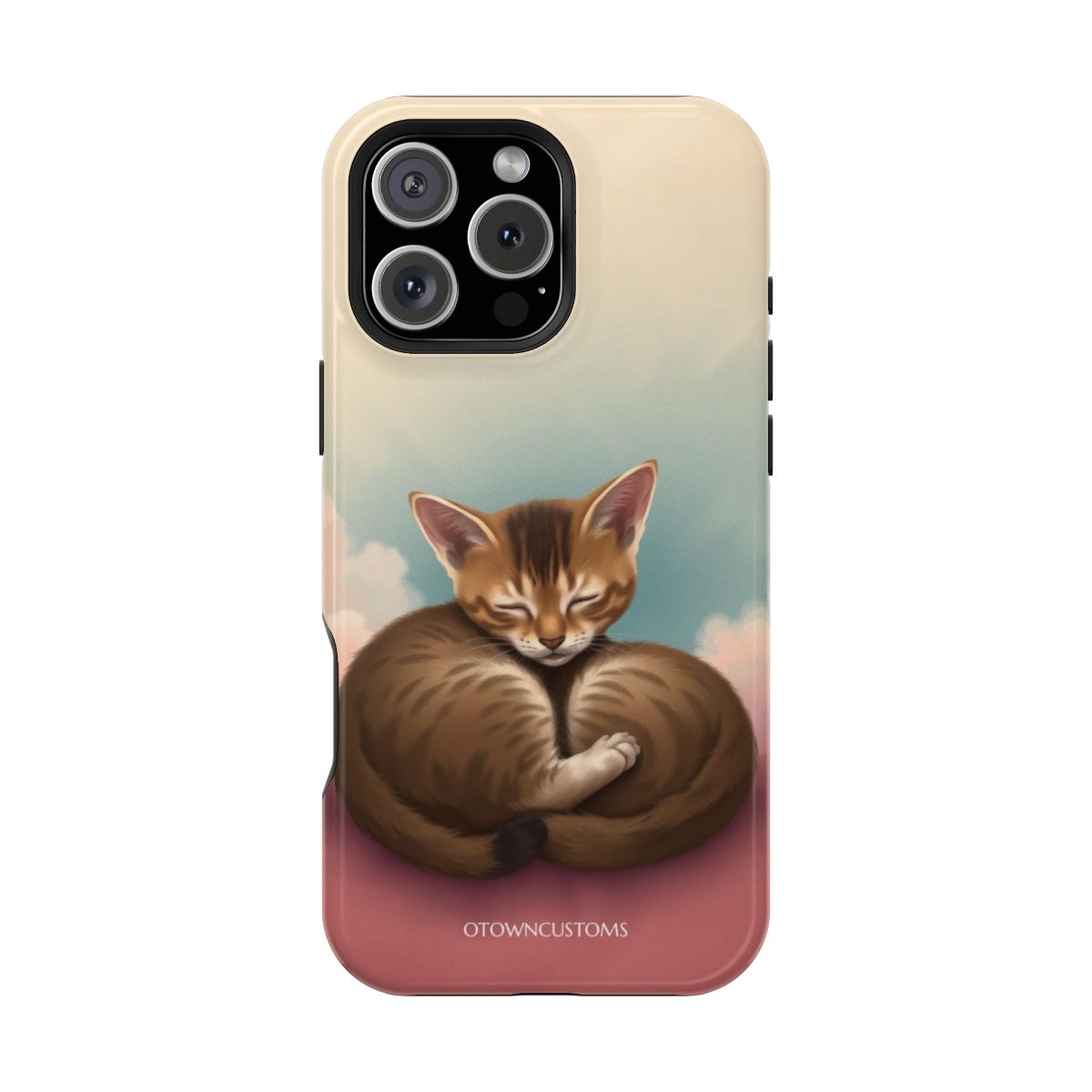 Digital Painting Cuddly Kitten Naptime