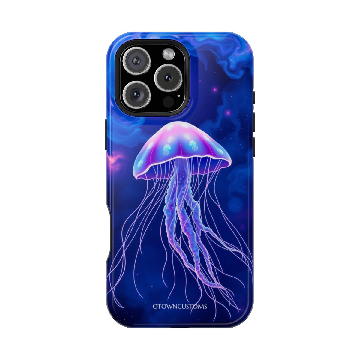 Neon Bioluminescent Jellyfish