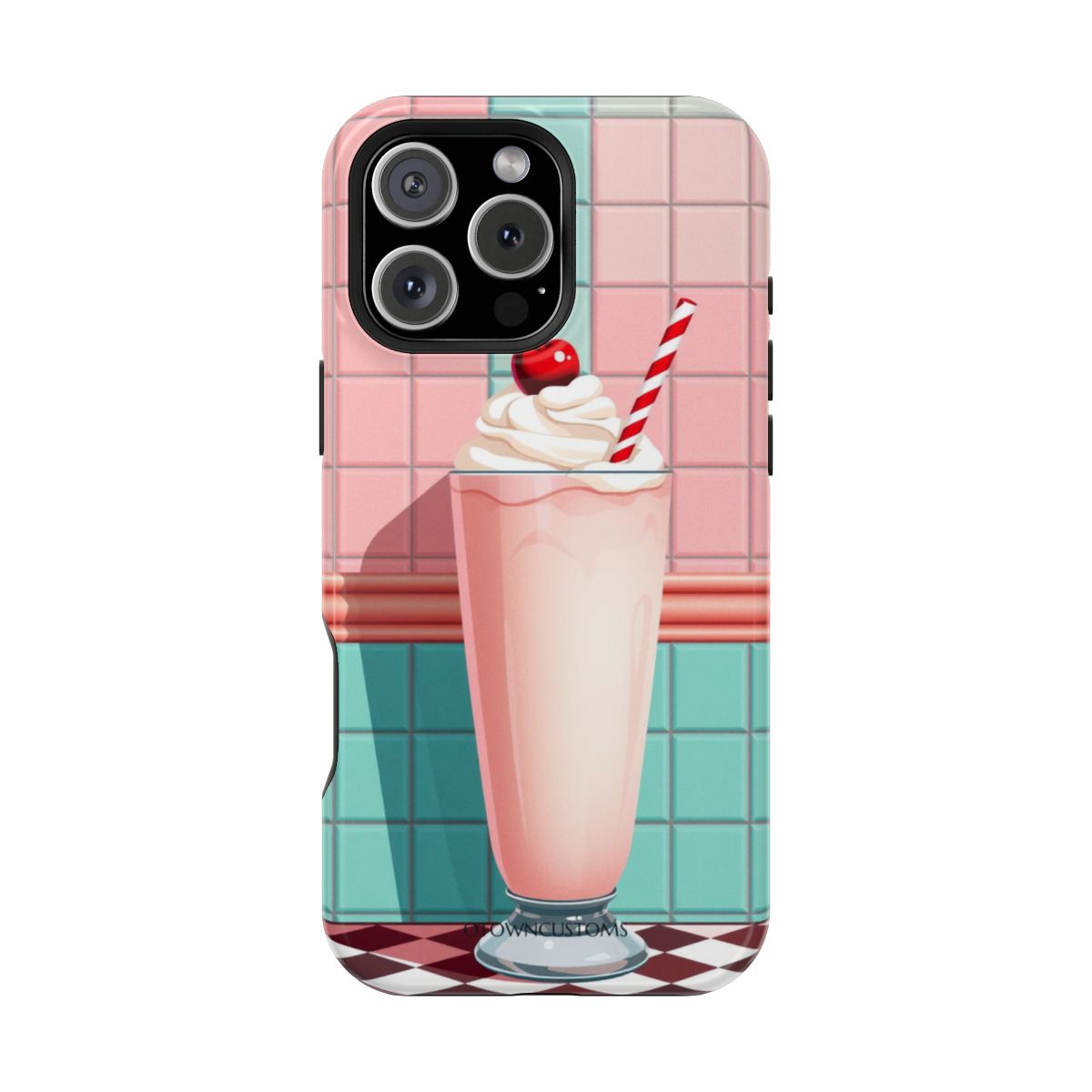 Retro Diner Cherry Swirl Milkshake