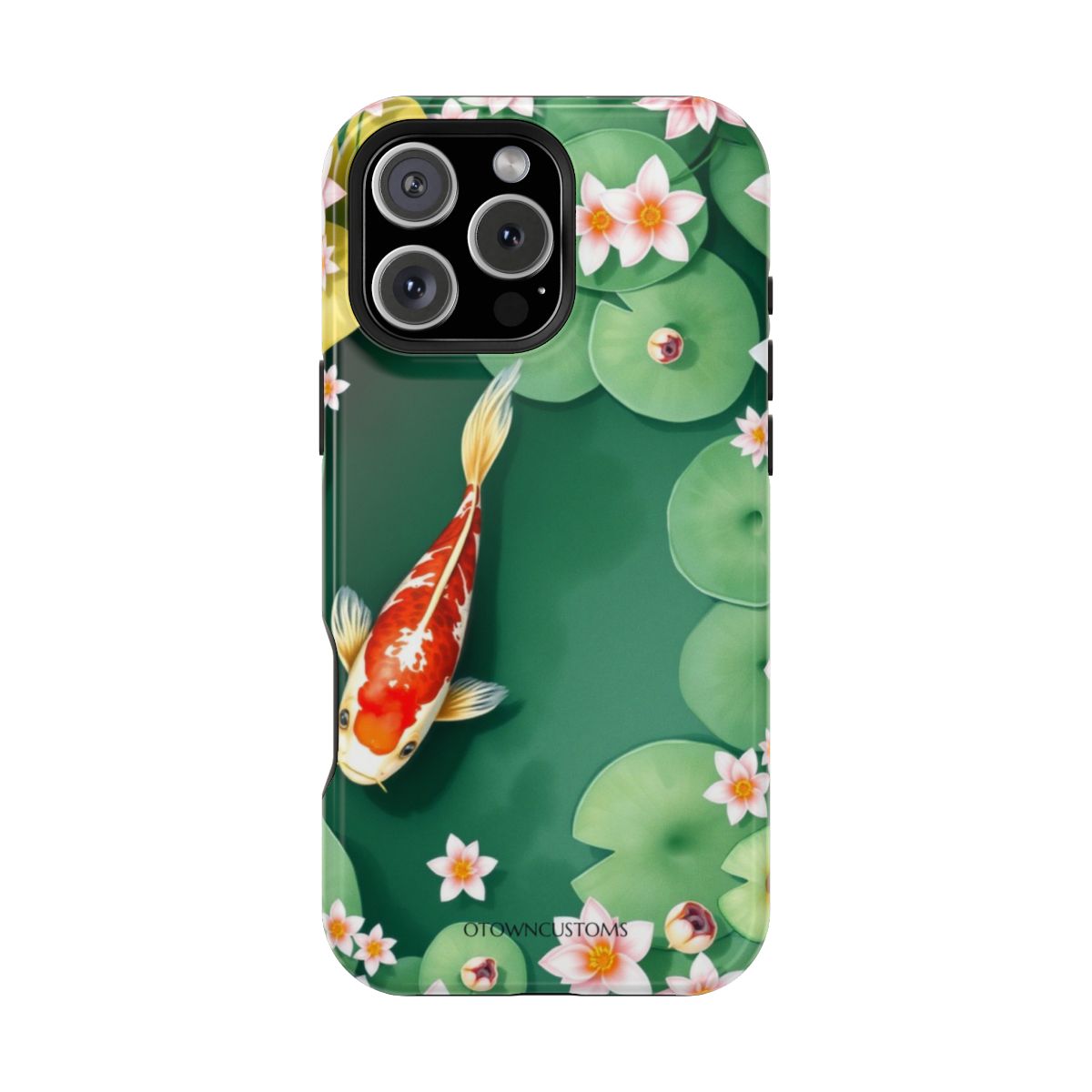 Watercolor Koi Lily Pond