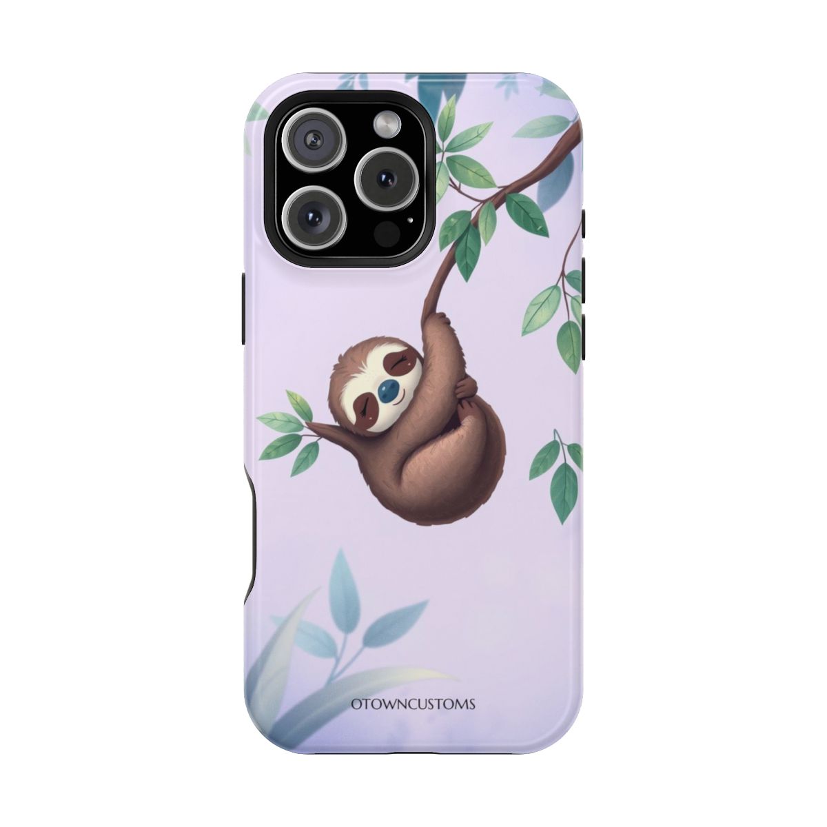 Sleepy Sloth Whimsical Cartoon