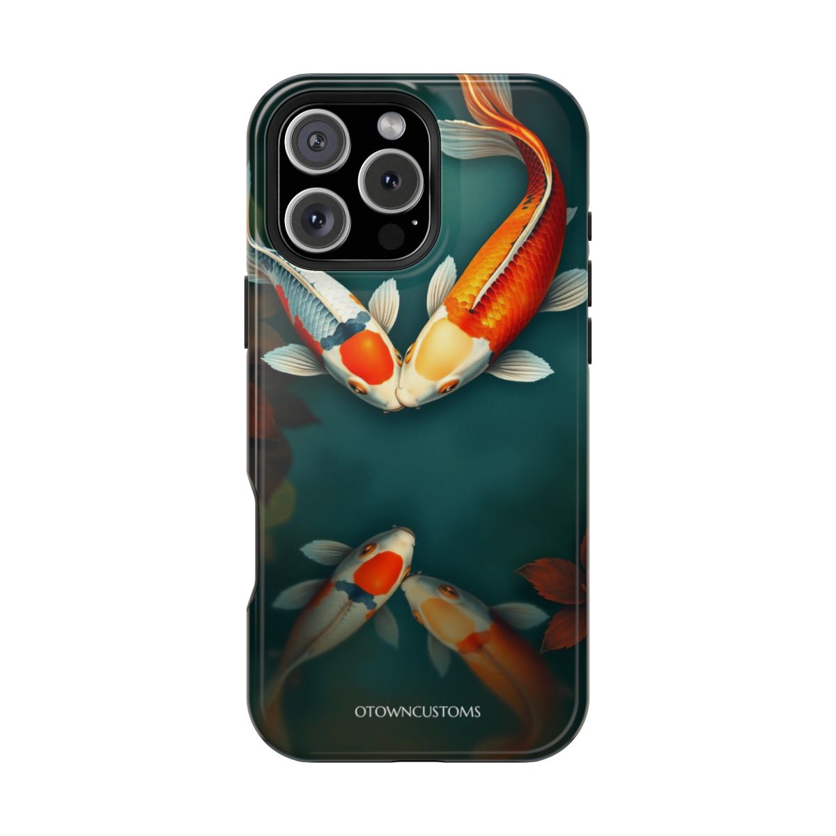 Realistic Koi Art Serene Pond Reflection