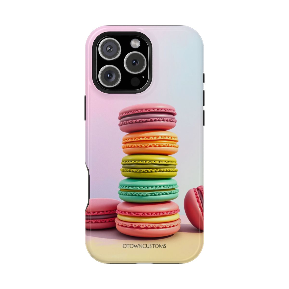 Pastel Macaron Stack Tower