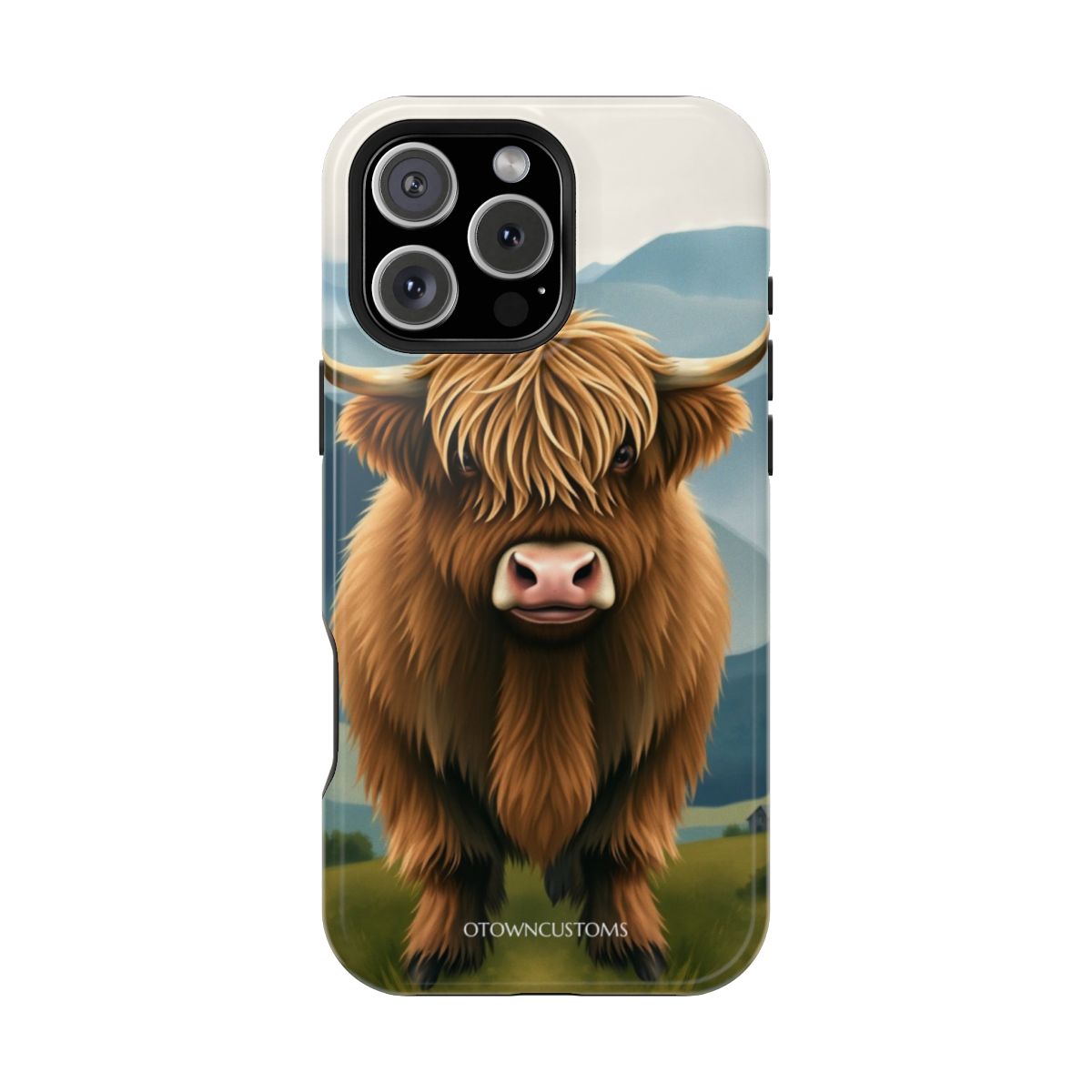 Dreamy Fluffy Highland Cow Portrait