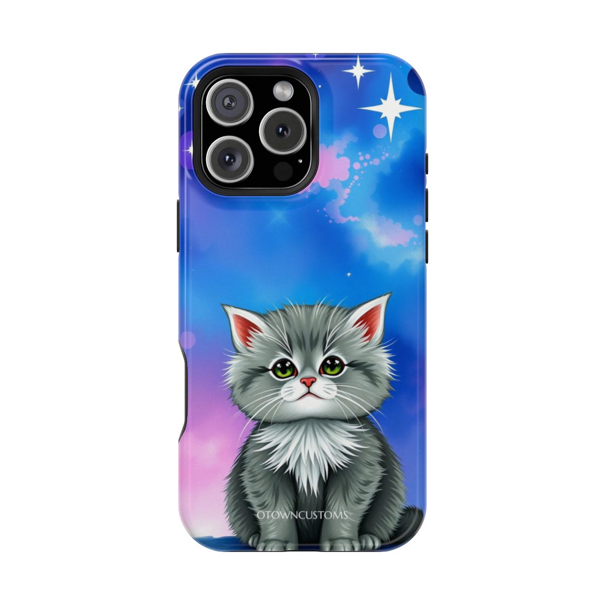 Digital Painting Galactic Whiskered Space Cat