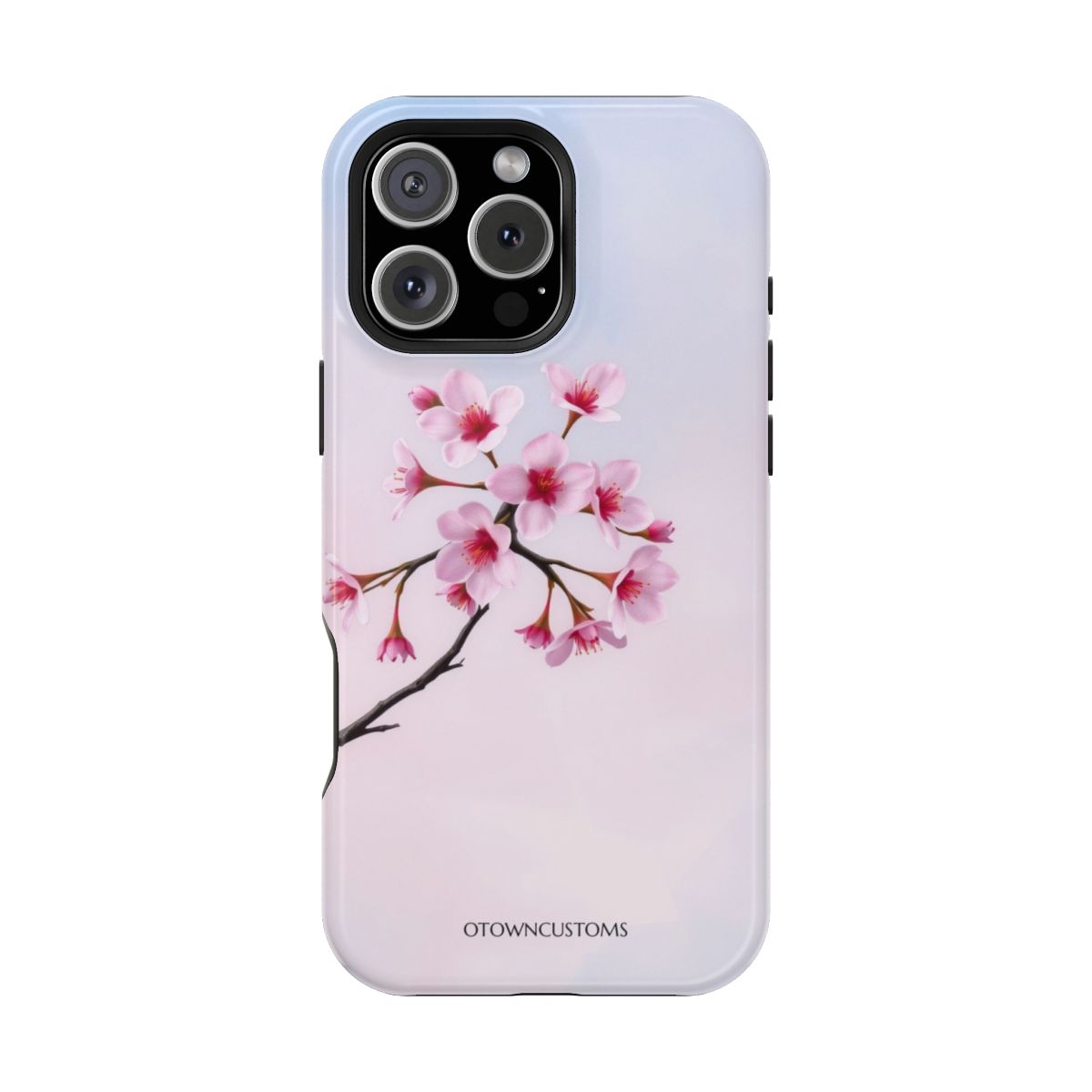 Minimalist Watercolor Blooming Sakura Tree